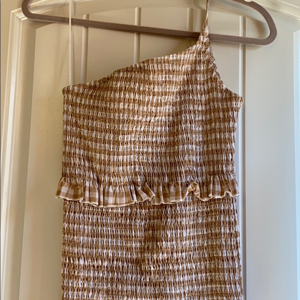 One Shoulder Fitted Ruched Dress